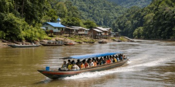 Aktivitas transportasi sungai sebagai akses layanan masyarakat di Mahakam Ulu