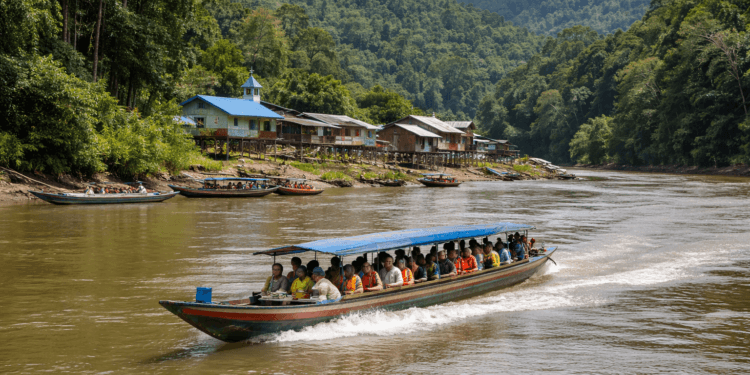 Aktivitas transportasi sungai sebagai akses layanan masyarakat di Mahakam Ulu