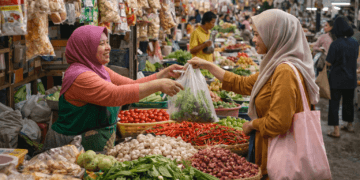 Aktivitas jual beli pelaku UMKM di pasar tradisional Kalimantan Timur