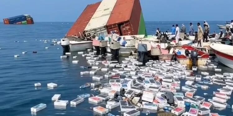 Ribuan Iphone yang jatuh di Selat Hormuz (foto: istimewa)